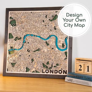 Elke stadsplattegrond, gepersonaliseerd decor houten kaart, aangepaste stadskaart kunst aan de muur, houten kaart van jouw stad, uniek housewarmingcadeau-idee