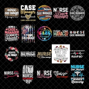 Case Manager PNG Bundle, Social Worker Case Manager Sublimation Design, Nurse Case Manager PNG, Social Services PNG, Manager Appreciation