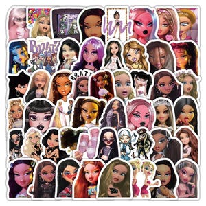 10/30/50/100PCS Bratzillaz Stickers – Funny Cartoon Decals for Laptop, Phone, Scrapbook, Luggage, Car, Bike, Kids & DIY Crafts