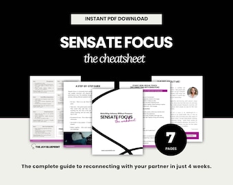 Sensate Focus Worksheet | Sex Coach Resource | Sex Coaching Tool | Intimacy & Sex Therapy Tool (PDF) | Couples Therapy