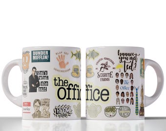 Office Mug Wrap: Sublimation Design PNG (Digital Download 11oz Mug File)