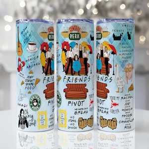 Vännerpaket 20oz och 11oz muggomslag: Sublimeringsdesign 4 PNG-filer (digital nedladdning)