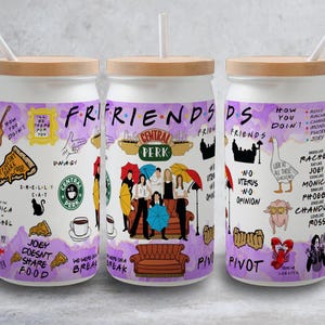 friends tumbler wrap, png 3files, digital design, sublimation tumbler  wrap, 16 oz & 20oz friends sublimations.