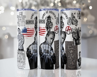 Sons of Ana. rchy Tumbler Wrap: Sublimation Design PNG (Digital Download)