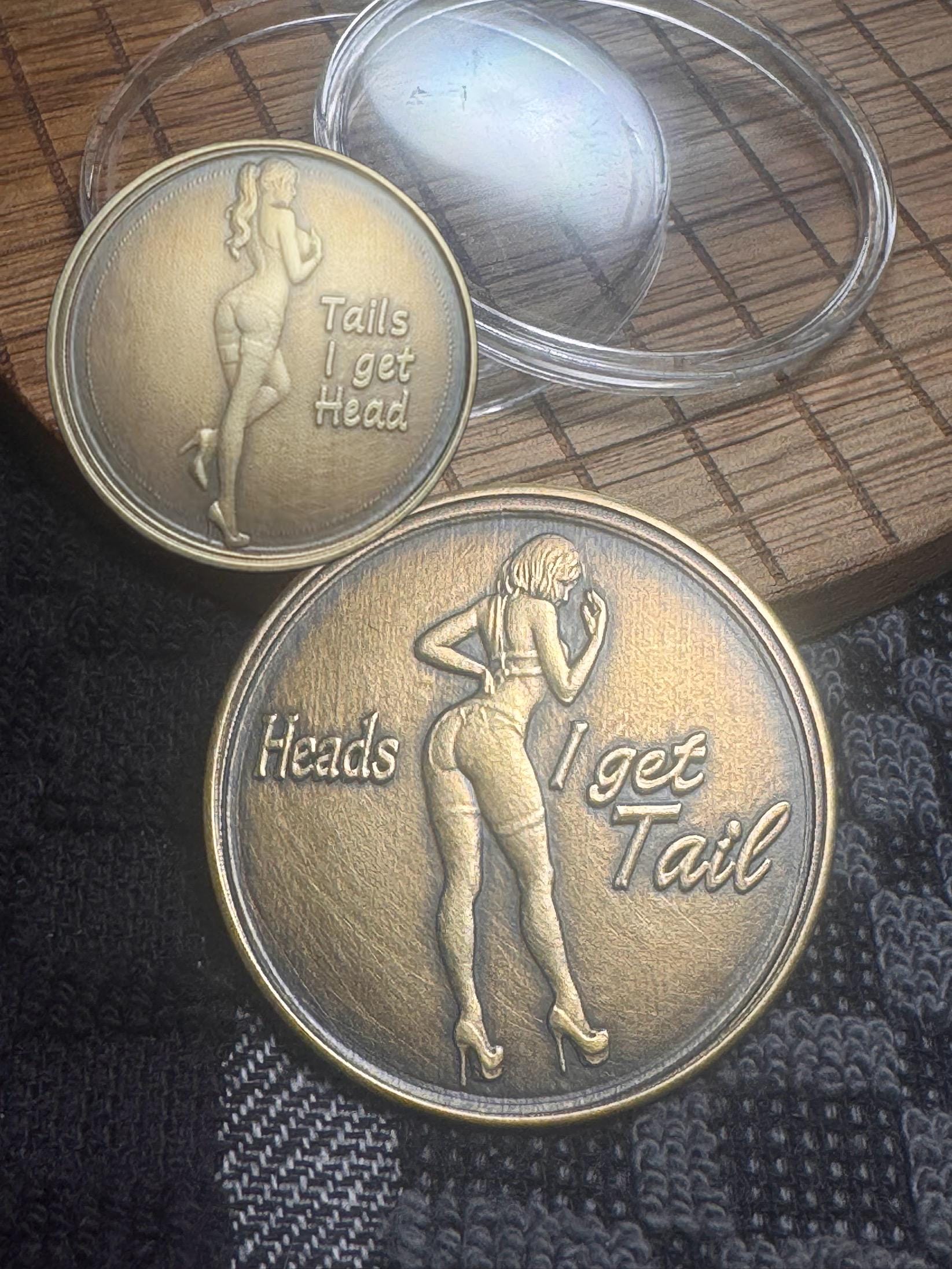 Lady Head or Tails Coin - Etsy