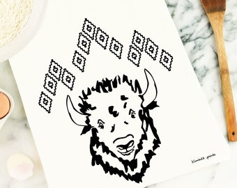 Buffalo Tea Towel