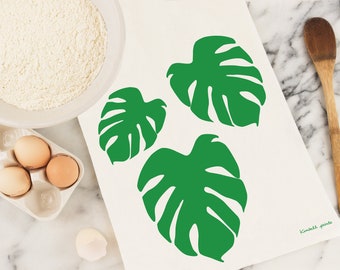 Monstera Leaf Tea Towel