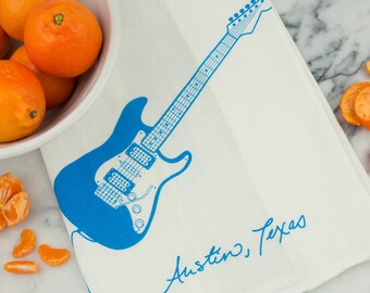 Guitar Tea Towel