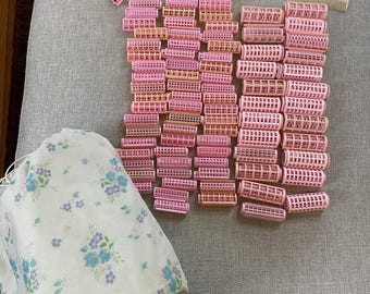 Huge Vintage Lot Plastic Rollers Curlers Snap Hold Clips Combs Amazon.com : Syhood 12 Pcs Plastic Hair Rollers for Women  main image 4