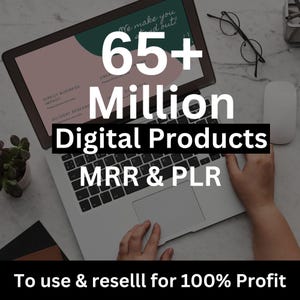 Paquete de productos digitales para generar ingresos pasivos, derechos de marca privada y derechos de reventa maestra, millones de DFY PLR MRR, artículos más vendidos.
