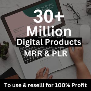 30M+ Digital Products PLR Bundle: Canva Templates, Faceless Reels, MRR Rights