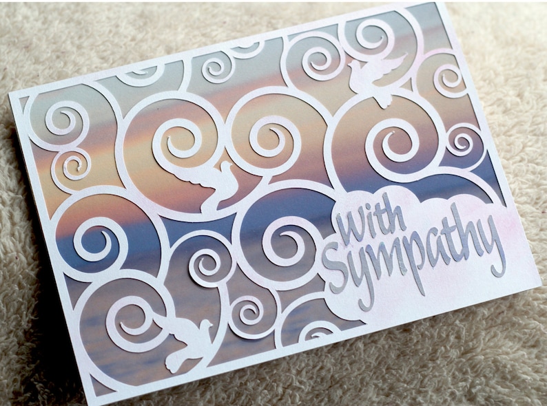 SVG/PNG/JPG Digital Cut File Sympathy card with background ...