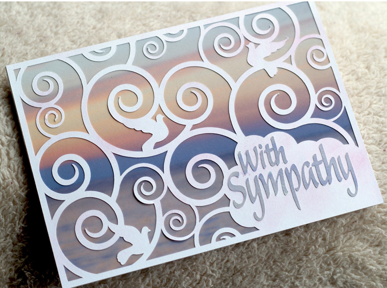 SVG/PNG/JPG Digital Cut File Sympathy card with background | Etsy