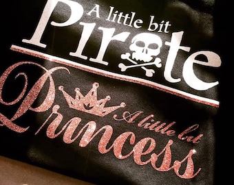 SVG Digital File Only - DIY Pirate and Princess T shirt file