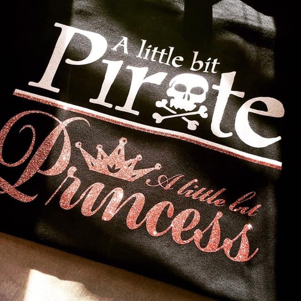 SVG Digital File Only - DIY Pirate and Princess T shirt file