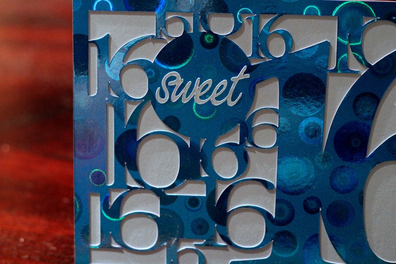 SVG Sweet 16 Birthday Card/Party Decor | Etsy