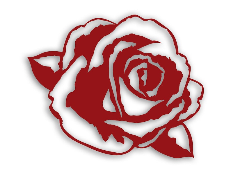 SVG/PNG/DXF Rose découpée pour le scrapbooking ou la fabrication de cartes image 1