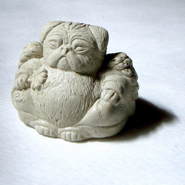 PUG Angel Mini Bonsai Terrarium Figurine Sculpture