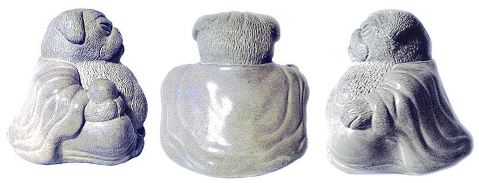 Zen PUG Dog Buddha Garden Art Statue Sculpture by Tyber Katz / Etsy