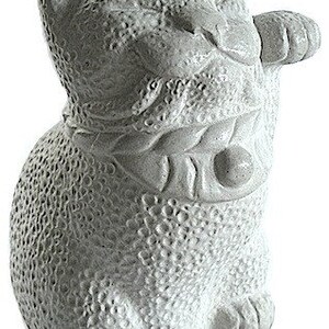 Maneki Neko Lucky Cat Japanese Bobtail Garden Sculpture by Tyber Katz image 3