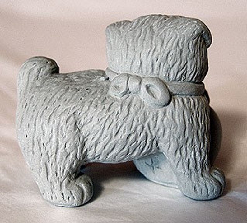 ONE Zen Mini Lucky Foo PUG Dog Bonsai Terrarium Sculpture Etsy