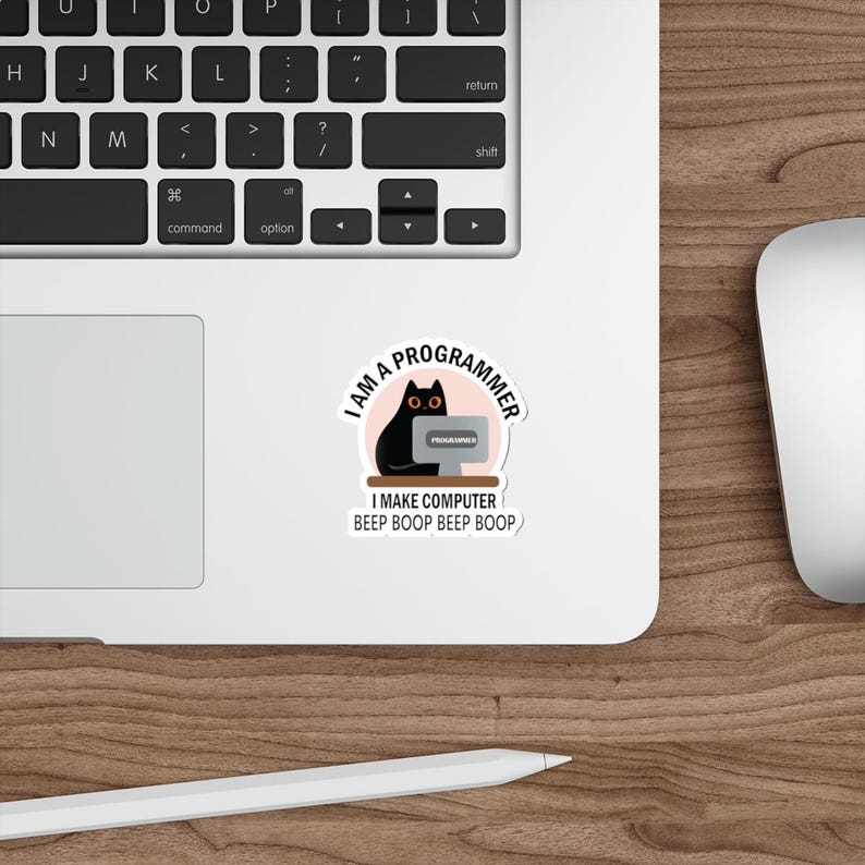 Programmer & Software Engineer Waterproof Die-Cut Sticker | Funny Coding Decal for Developers Laptop, Water Bottle, NoteBook,Car,Phone cases 3" × 3"