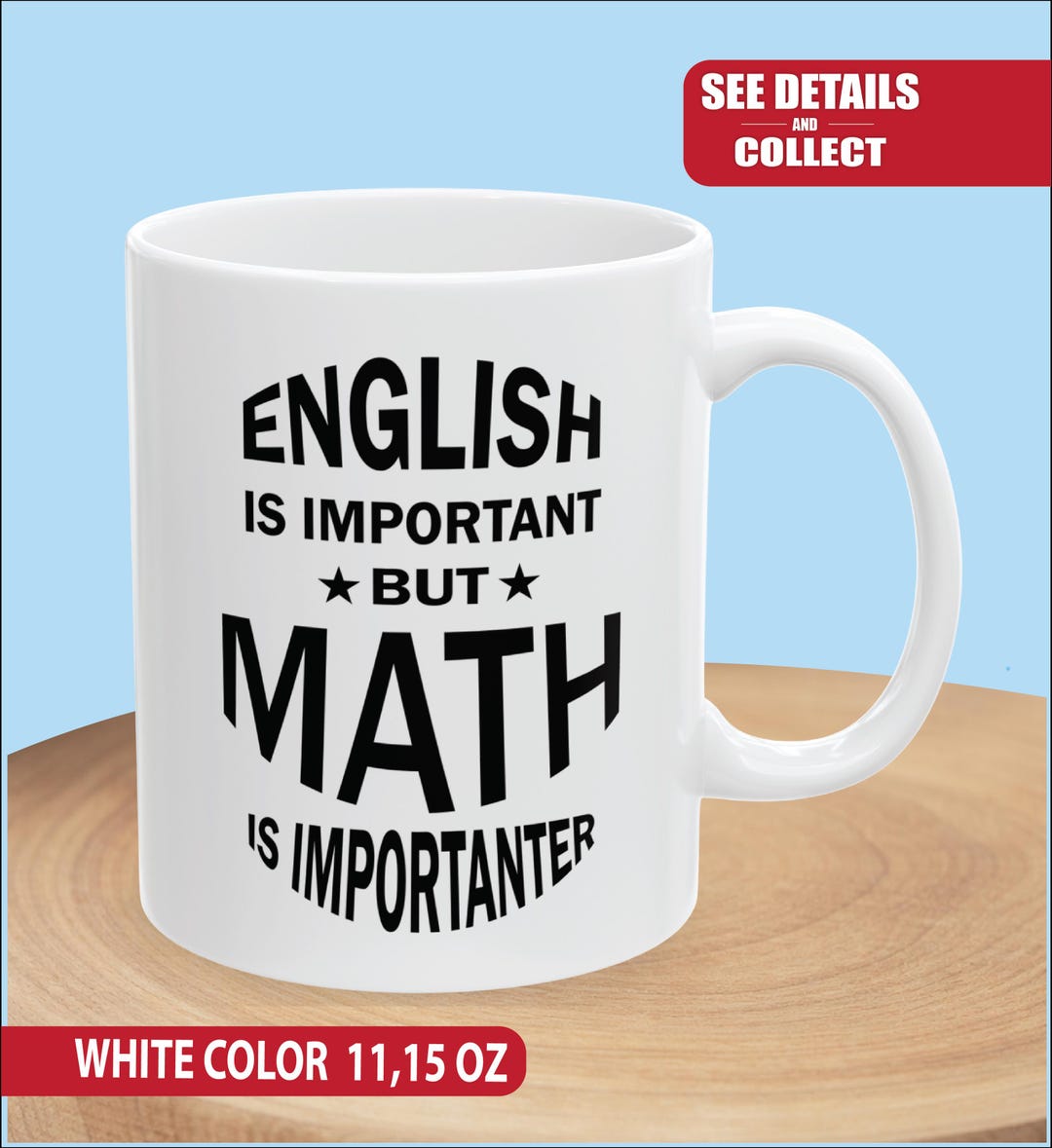 Funny Math Mug for Teachers | Mathematics Teachers Gift|english is ...