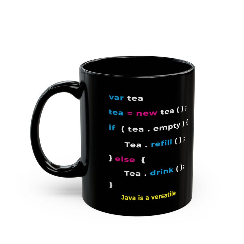 funny Javascript Programming Mug|Gift for Coder Developers software Engineer Coffee Cup| 11oz,15oz Black Ceramic Mug image 3