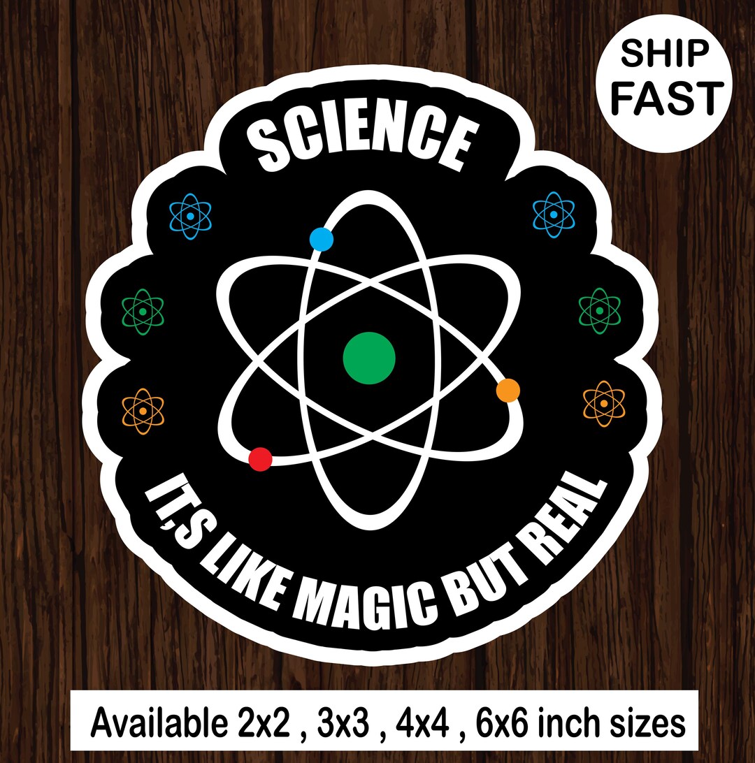 Sticker Science Atom Cute Science Stickers for Laptop,water Bottle Sticker,science Sticker ...