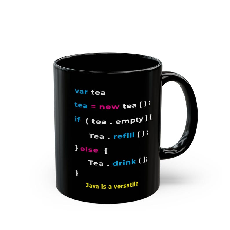 funny Javascript Programming Mug|Gift for Coder Developers software Engineer Coffee Cup| 11oz,15oz Black Ceramic Mug image 4