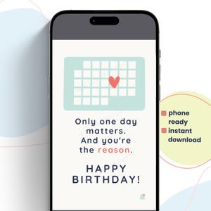 Cartão digital de feliz aniversário para irmã, envio instantâneo de mensagem para melhor amiga, mensagem sincera, bilhete fofo de aniversário para celular