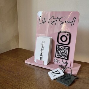 Acrylic QR Code Sign, Custom Payment Scan Display, Business Checkout ...