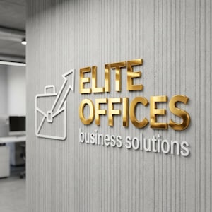 Custom 3D Metal Salon Sign, Gold Mirror Letters, Metal Letters, Wall Logo Sign, Office wall signage, Laser Cut Metal Sign, Metal Logo Sign image 1
