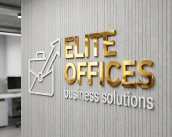 Custom 3D Metal Salon Sign, Gold Mirror Letters, Metal Letters, Wall Logo Sign, Office wall signage, Laser Cut Metal Sign,  Metal Logo Sign