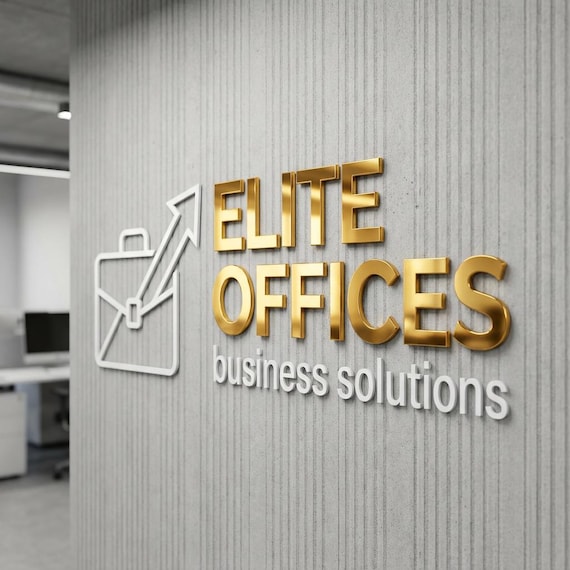 Custom 3D Metal Salon Sign, Gold Mirror Letters, Metal Letters, Wall Logo Sign, Office wall signage, Laser Cut Metal Sign,  Metal Logo Sign