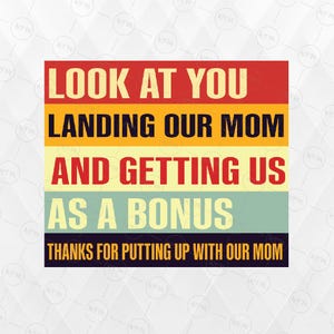 Funny Bonus Dad SVG, Step Dad Gift SVG, Fathers Day SVG, Retro Humor Sublimation Design, Distressed Bonus Dad, Digital Download