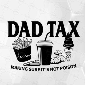 Papa Steuer lustiges Zitat mich zwart, Retro Vatertag zwarte svg, lustiges Papaleben svg, sofortiger digitaler Download