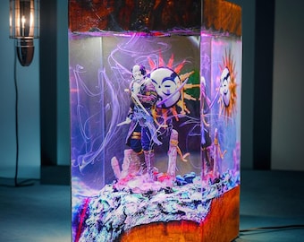 Ma.elle Resin Art Lamp | Clair Ob.scur Expedition 33 Diorama | Handmade Fantasy LED Light | Unique Christmas Gift