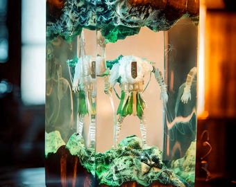 M.o.n.o.c.o from Clair Obscur – Expedition 33 Resin Light | Artistic Diorama Lamp | Unique Holiday Gift | Ambient Fantasy Decor