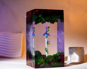 Master Sword Zel.da Resin Lamp | Handmade Leg.end of Zel.da Light | Gamer Gift | Christmas Gift for Him |  Room Decor