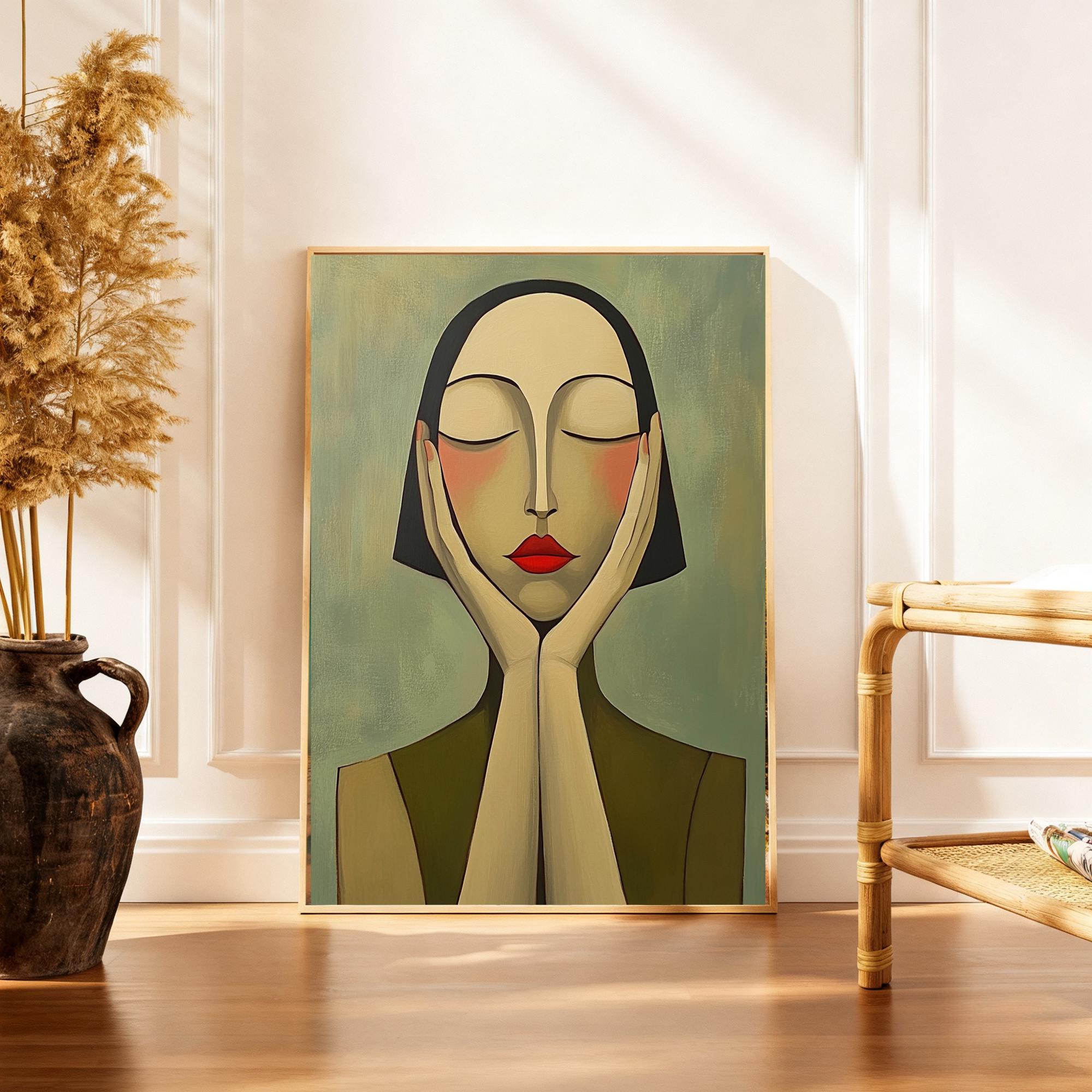 Impression sur Toile 120x80cm Tableaux Les femmes visages