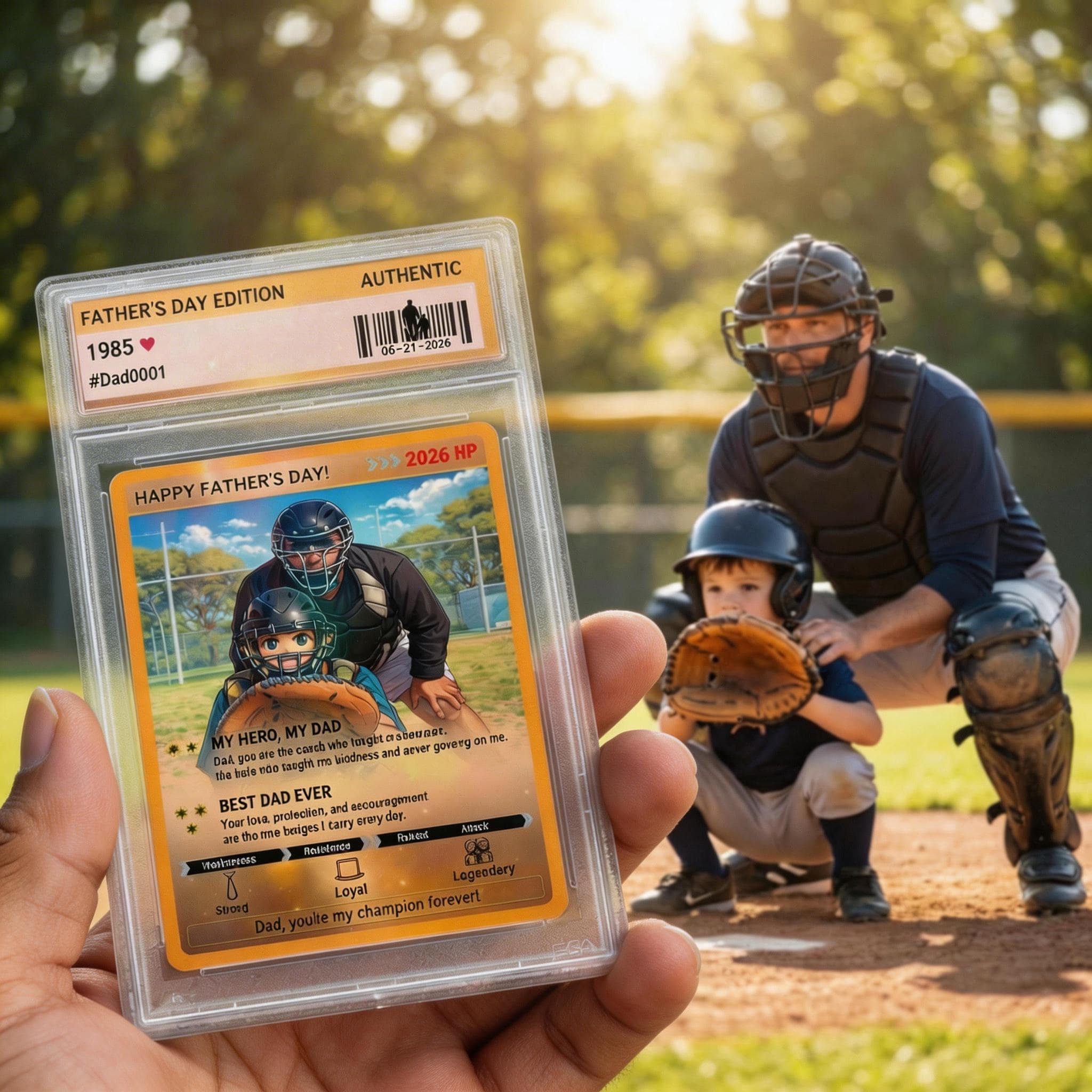 dad pokemon card Custom for Father's Day Pokemon Card, Custom