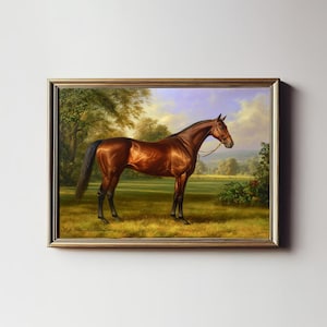 Vintage Horse Print: Farmhouse Equestrian Wall Art (Digital Download