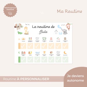 Mi rutina, rutina matutina, rutina nocturna, cuadro motivacional, para imprimir, para personalizar, nombre_Savane