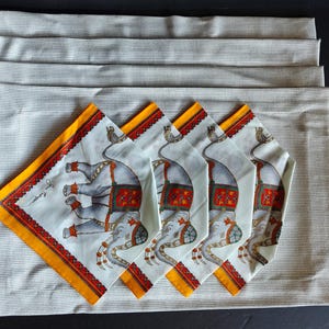 Vintage Jim Thompson Table Linen, Set of 4