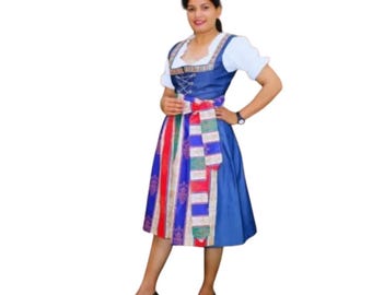 Handmade Bavarian Dirndl Dress: Traditional German Oktoberfest Outfit