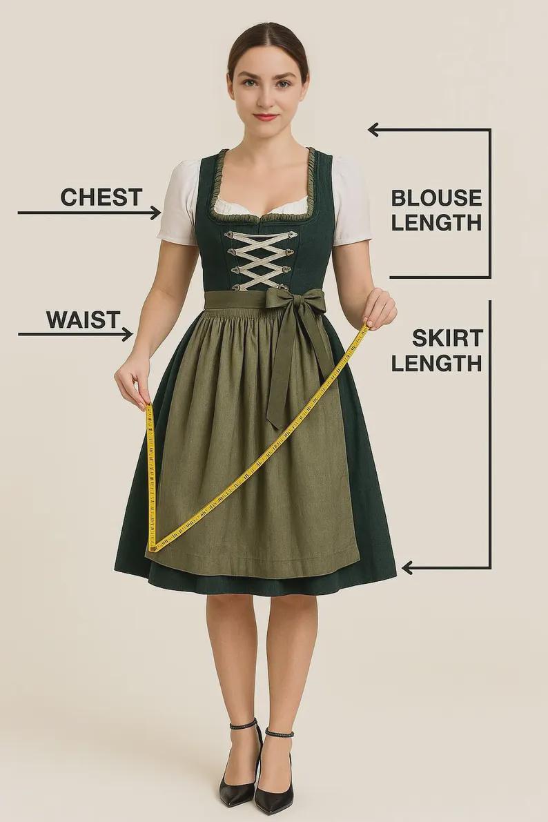 brown oktoberfest dress Bavarian Elegance in Brown: Short Brown Oktoberfest Dirndl Dress Set –  Dirndl Trachten Haus