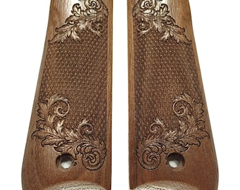 Floral Checker Walnut Ruger Mark IV 22//45 Compatible Grips Checkered Engraved Textured
