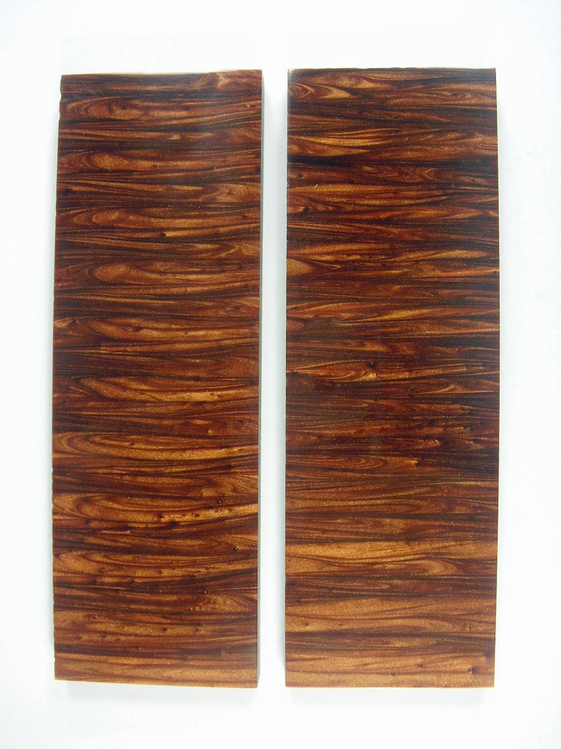 Streaked Copper Pearl Scales Knife Handles . Etsy