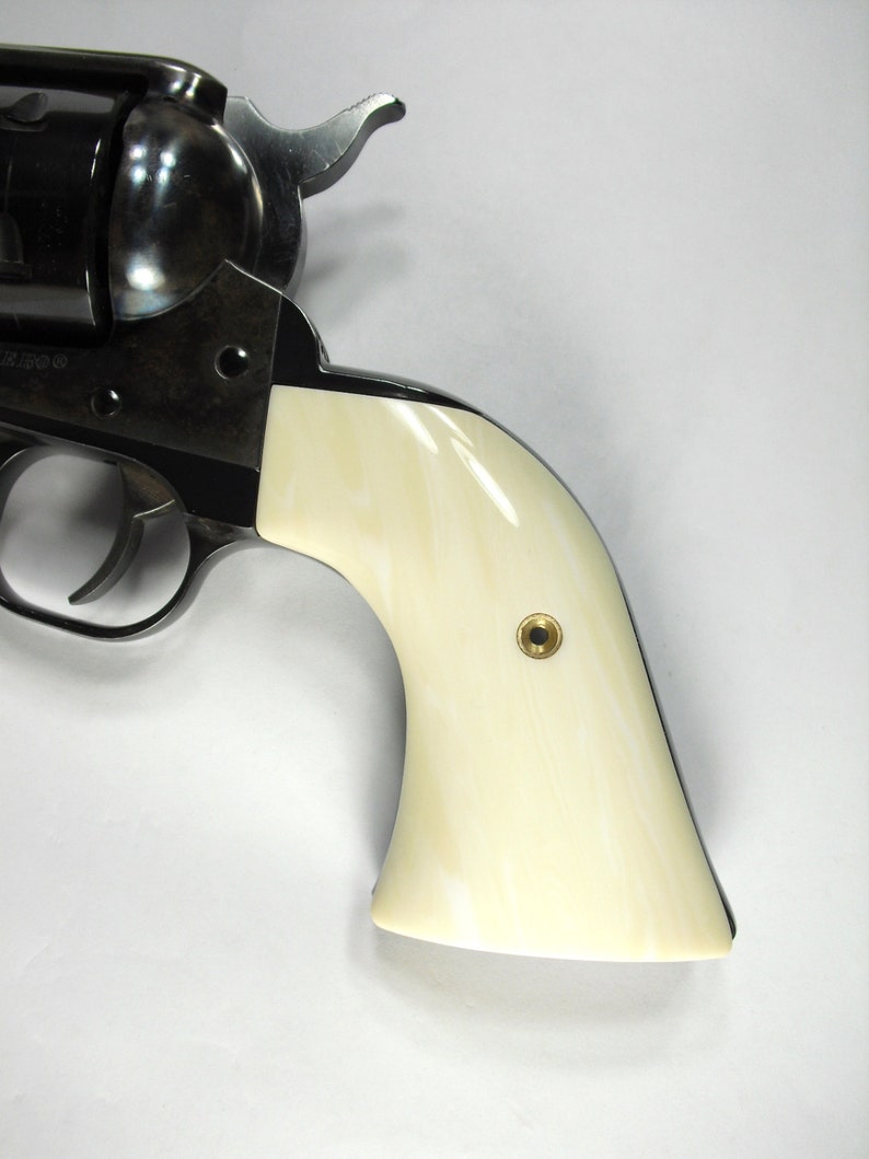 Ivory Ruger Vaquero/Blackhawk Grips XR3Red Frame Etsy